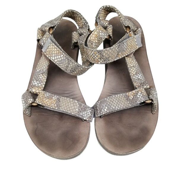 Teva Shoes - Teva Shoes Womens 7 Eiffel Tower Snakeskin Print Sport Strappy Sandals *Read*